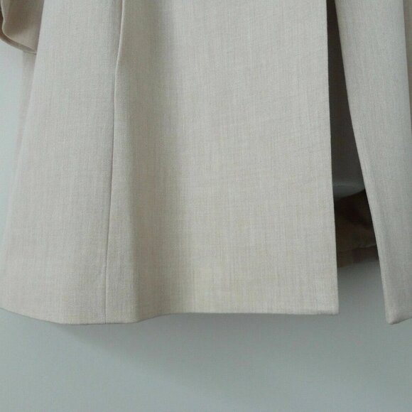NWT EILEEN FISHER Beige Drapery Stretch Kimono 3/4 Sleeve Long Jacket L, XL - Picture 5 of 7